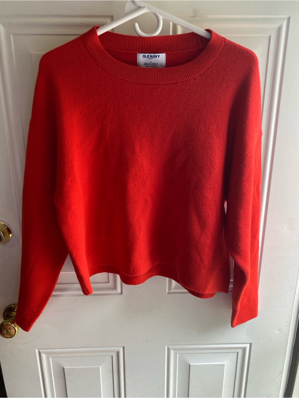 Old Navy Bright Red Crewneck Sweater